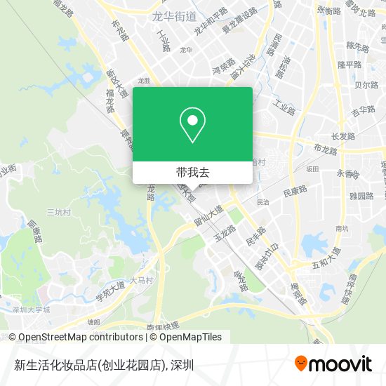 新生活化妆品店(创业花园店)地图