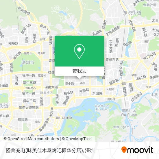 怪兽充电(味美佳木屋烤吧振华分店)地图