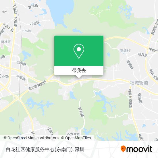 白花社区健康服务中心(东南门)地图