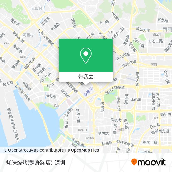 蚝味烧烤(翻身路店)地图