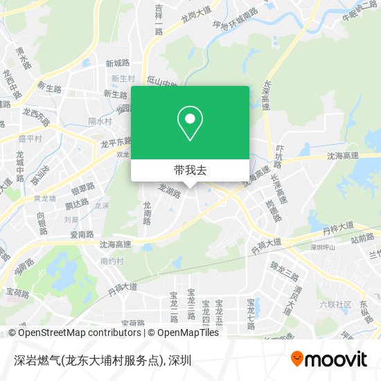 深岩燃气(龙东大埔村服务点)地图