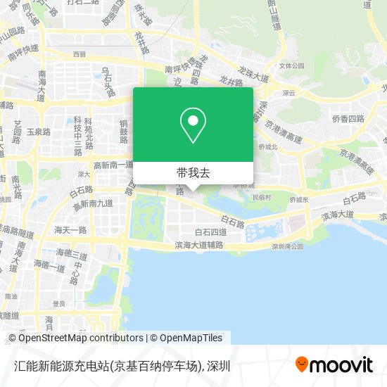 汇能新能源充电站(京基百纳停车场)地图