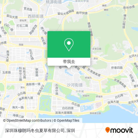 深圳珠穆朗玛冬虫夏草有限公司地图