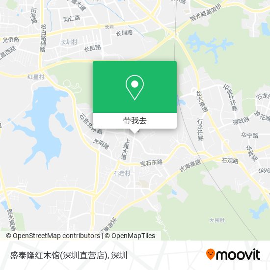 盛泰隆红木馆(深圳直营店)地图