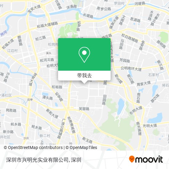 深圳市兴明光实业有限公司地图