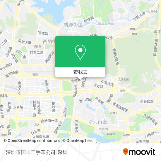 深圳市国丰二手车公司地图