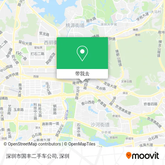 深圳市国丰二手车公司地图