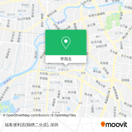 福客便利店(锦绣二分店)地图