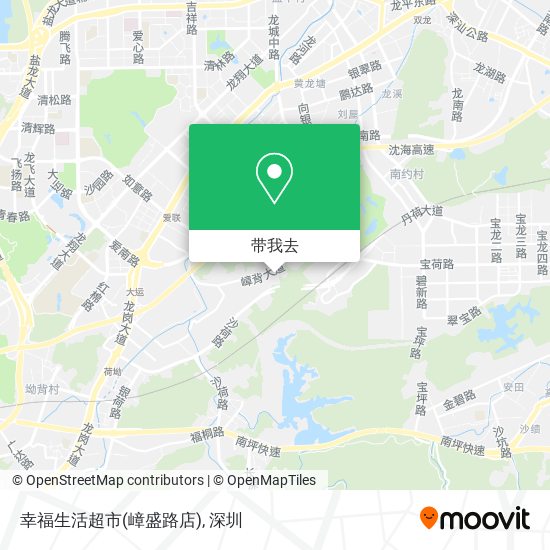 幸福生活超市(嶂盛路店)地图