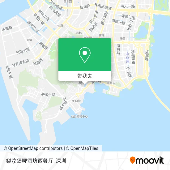 樂汶堡啤酒坊西餐厅地图