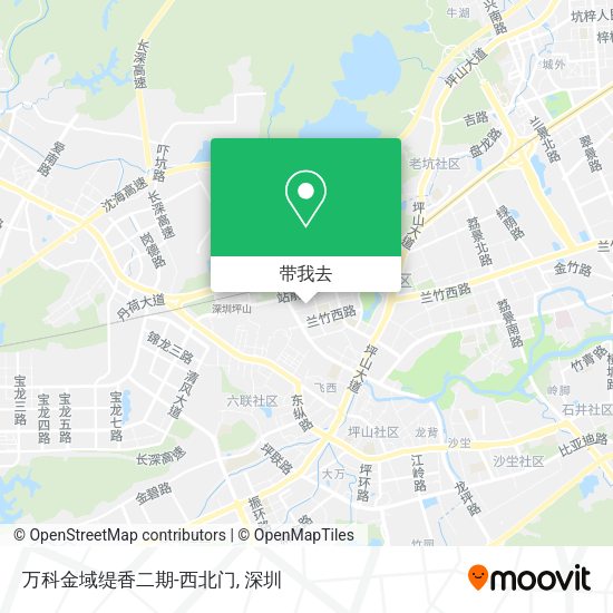 万科金域缇香二期-西北门地图