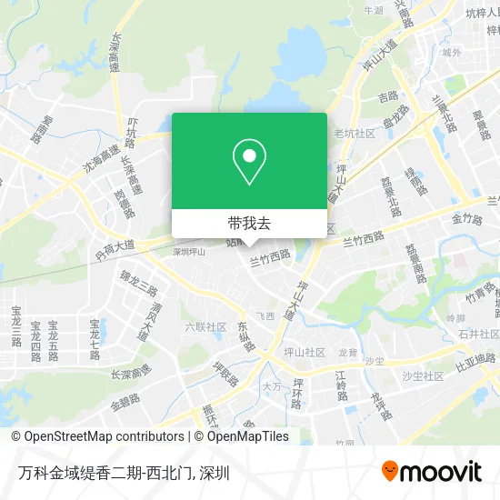 万科金域缇香二期-西北门地图