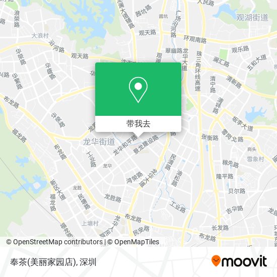 奉茶(美丽家园店)地图