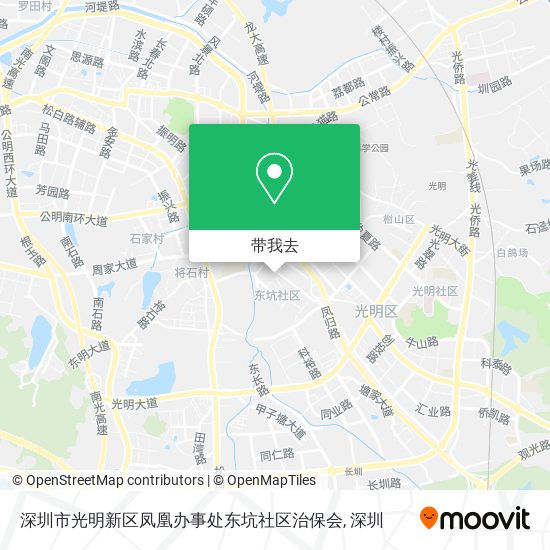 深圳市光明新区凤凰办事处东坑社区治保会地图