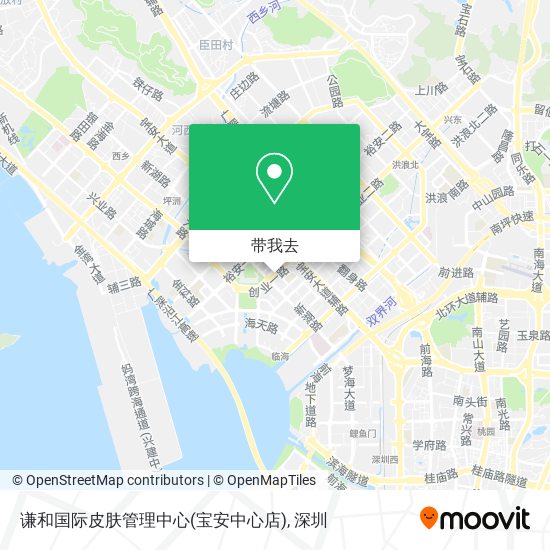 谦和国际皮肤管理中心(宝安中心店)地图