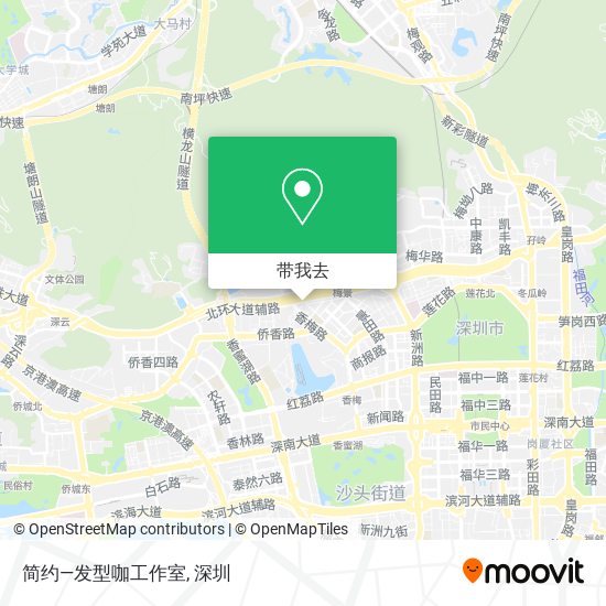 简约—发型咖工作室地图