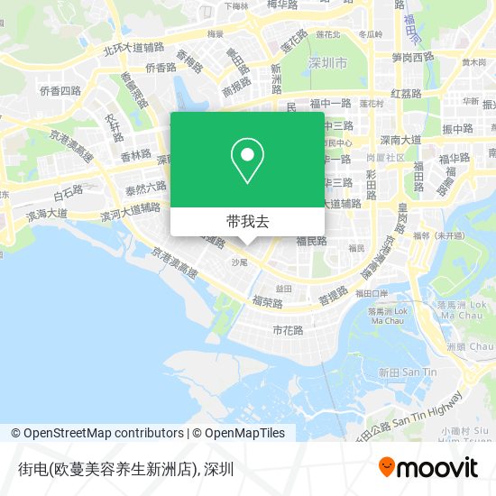 街电(欧蔓美容养生新洲店)地图