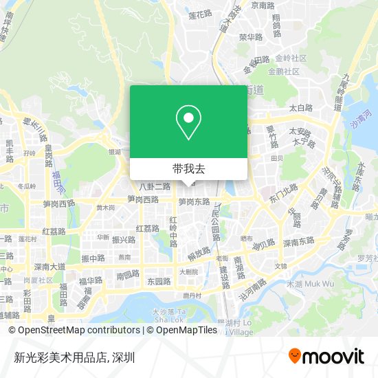 新光彩美术用品店地图