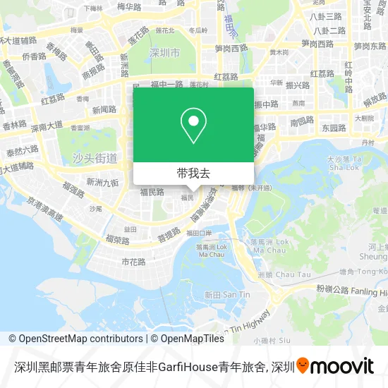 深圳黑邮票青年旅舍原佳非GarfiHouse青年旅舍地图