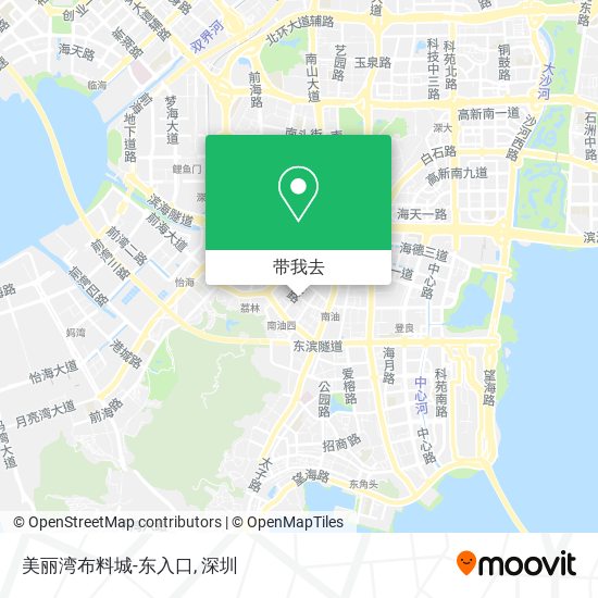 美丽湾布料城-东入口地图