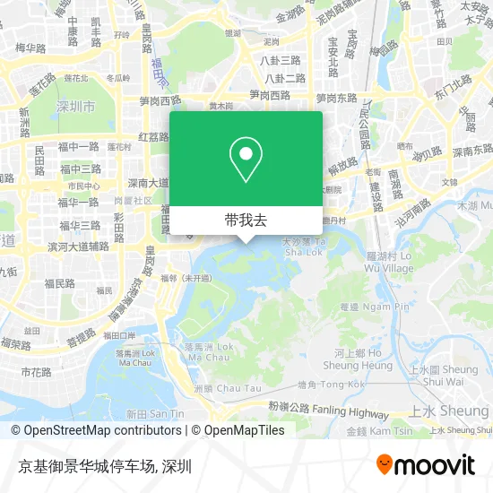 京基御景华城停车场地图