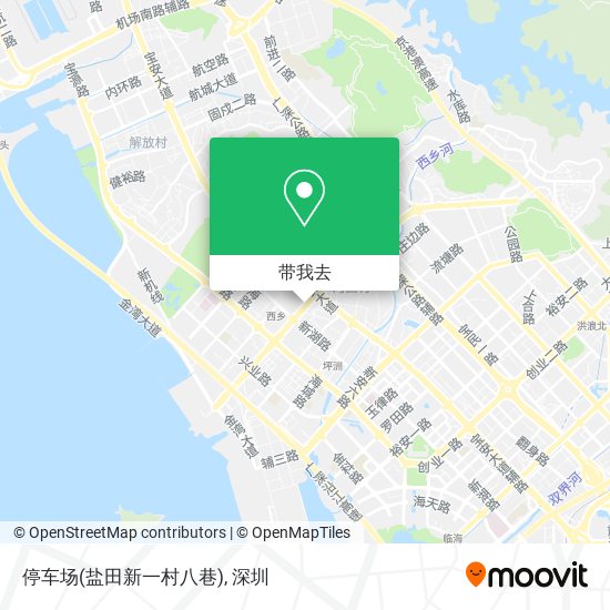 停车场(盐田新一村八巷)地图