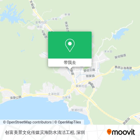 创富美景文化传媒滨海防水清洁工程地图