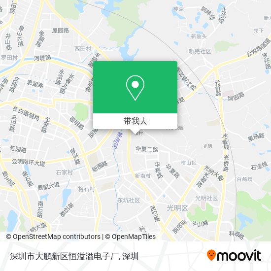 深圳市大鹏新区恒溢溢电子厂地图