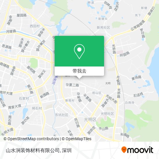山水涧装饰材料有限公司地图