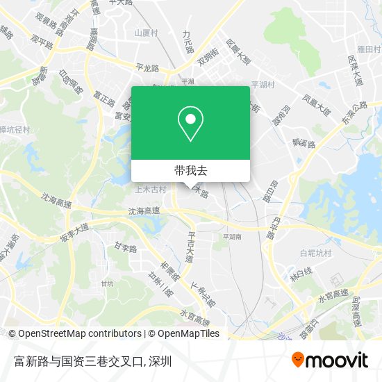 富新路与国资三巷交叉口地图