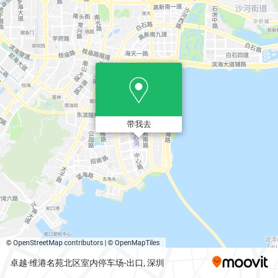 卓越·维港名苑北区室内停车场-出口地图