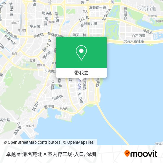 卓越·维港名苑北区室内停车场-入口地图