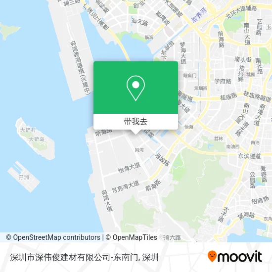 深圳市深伟俊建材有限公司-东南门地图