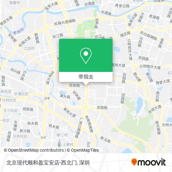 北京现代顺和盈宝安店-西北门地图