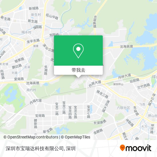 深圳市宝瑞达科技有限公司地图