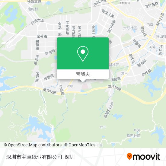深圳市宝卓纸业有限公司地图