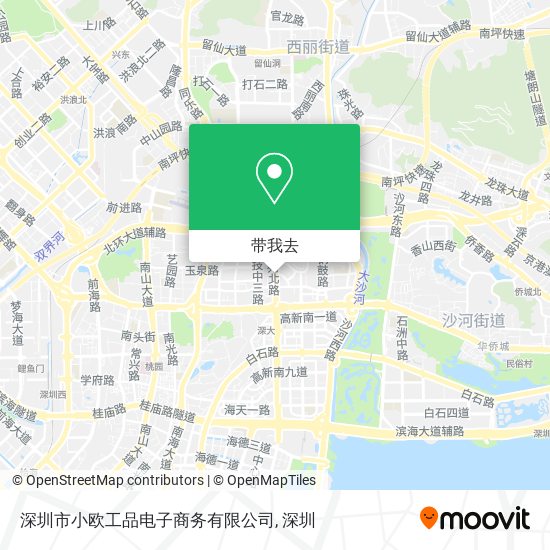 深圳市小欧工品电子商务有限公司地图