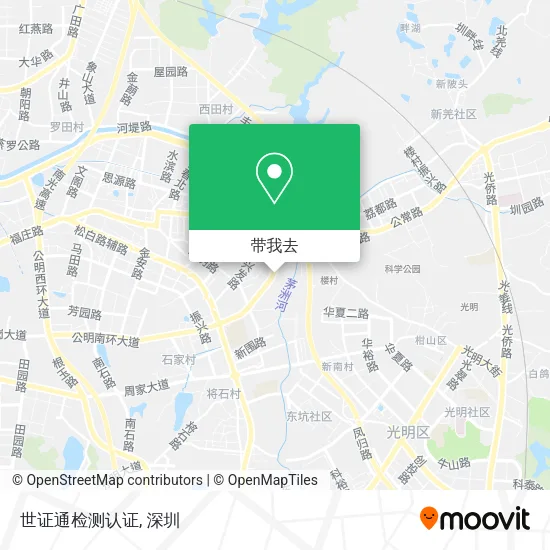 世证通检测认证地图