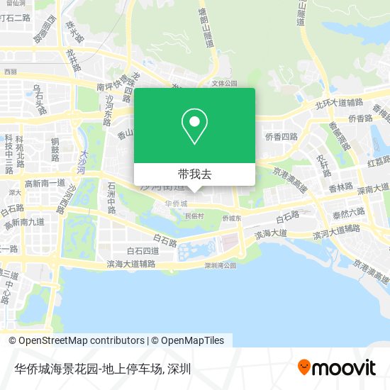 华侨城海景花园-地上停车场地图