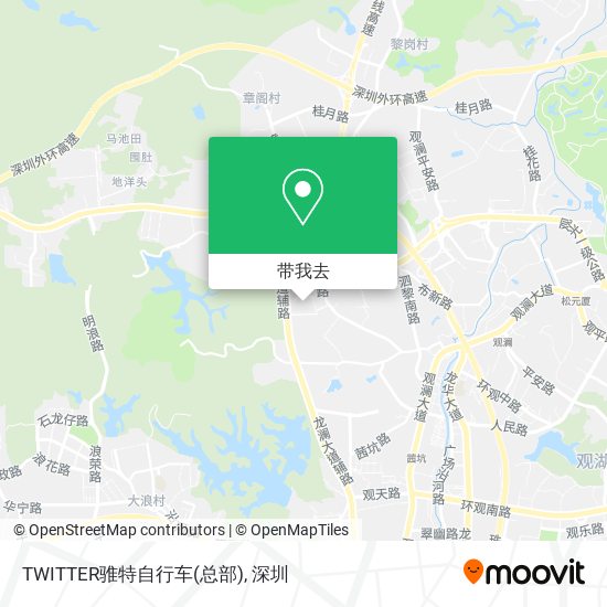 TWITTER骓特自行车(总部)地图
