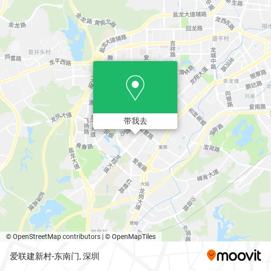 爱联建新村-东南门地图