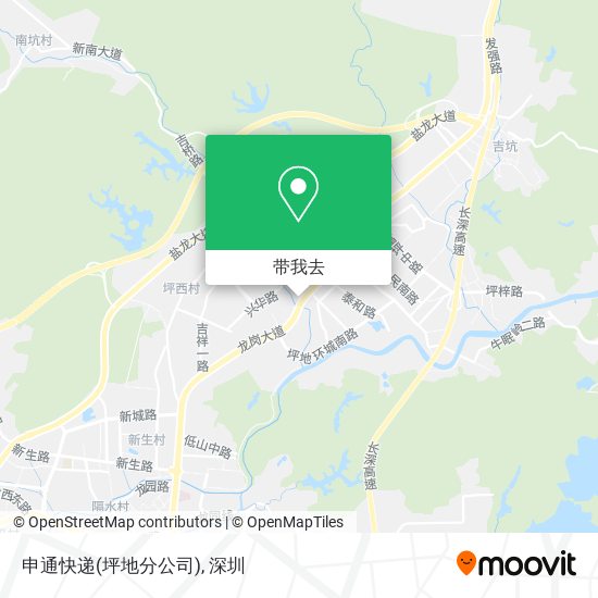 申通快递(坪地分公司)地图