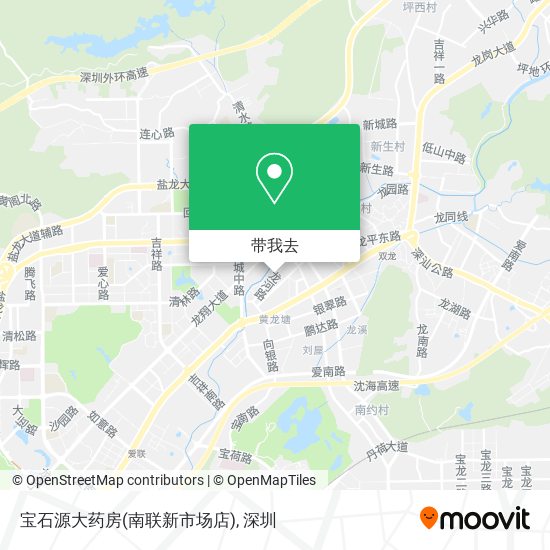 宝石源大药房(南联新市场店)地图