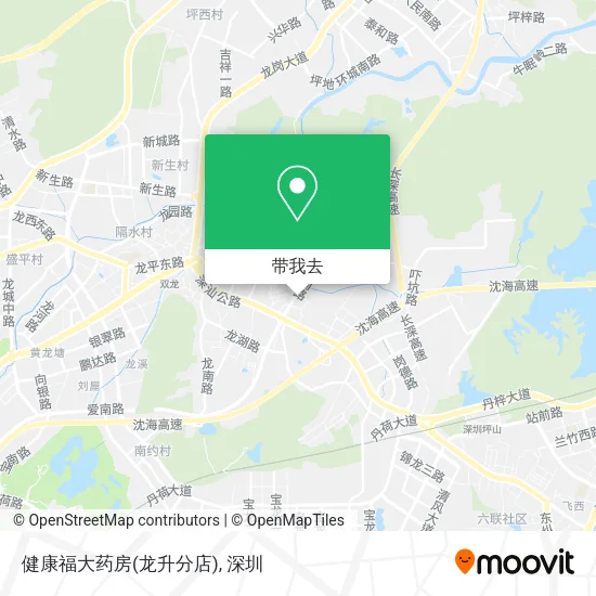 健康福大药房(龙升分店)地图