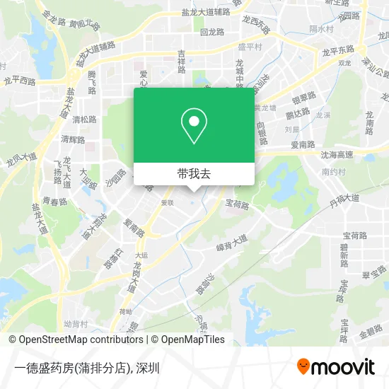 一德盛药房(蒲排分店)地图