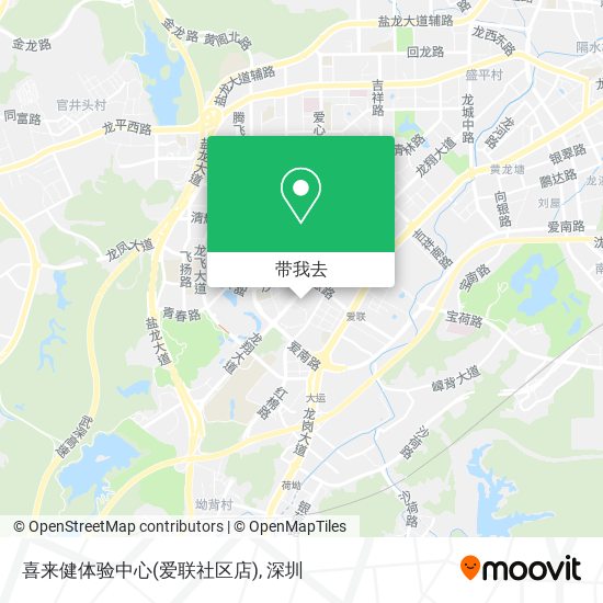 喜来健体验中心(爱联社区店)地图