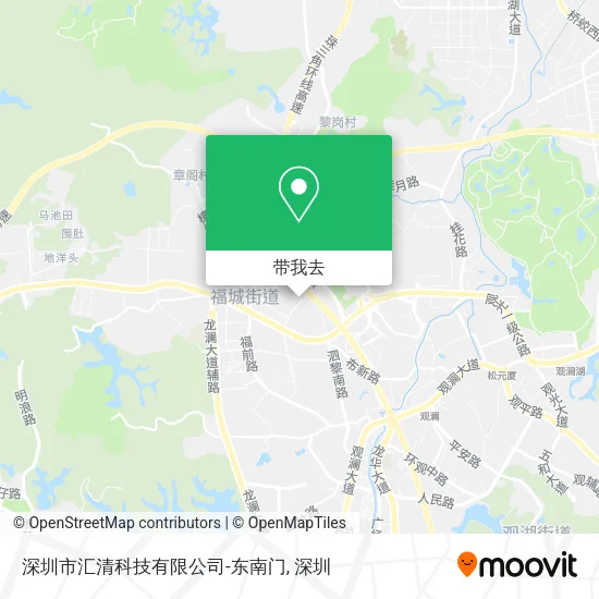 深圳市汇清科技有限公司-东南门地图
