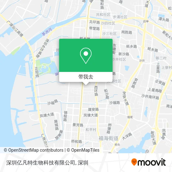 深圳亿凡特生物科技有限公司地图
