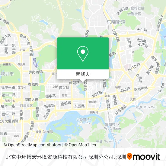 北京中环博宏环境资源科技有限公司深圳分公司地图