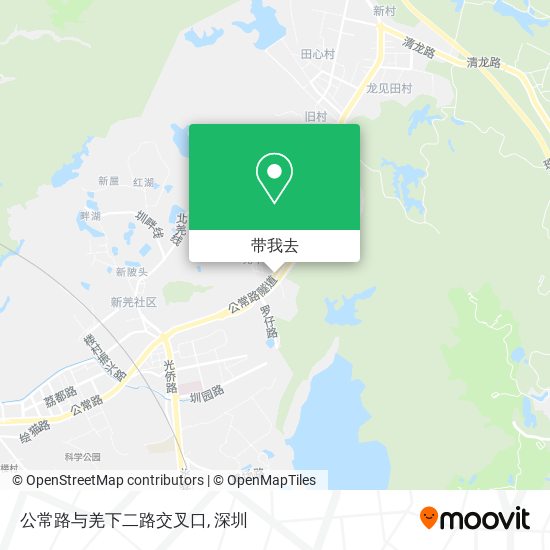 公常路与羌下二路交叉口地图